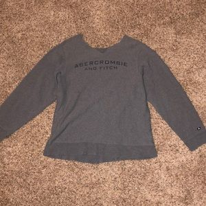 abercombie&fitch cropped neck sweatshirt